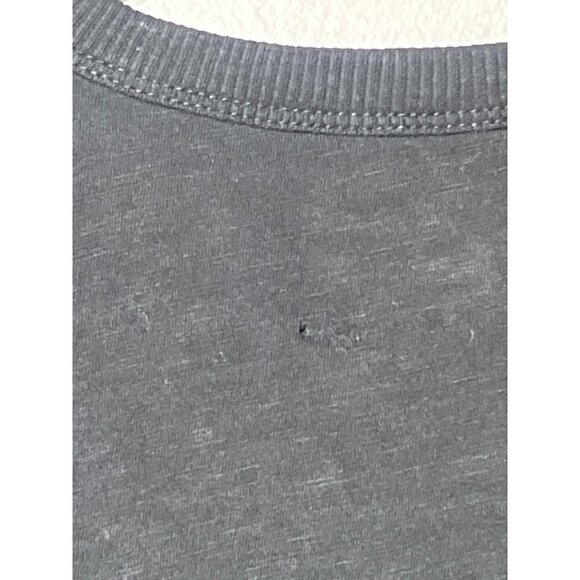 Madewell Whisper Cotton Rib-Crewneck Tee in True Black XXSmall Womens as-is - Picture 7 of 9
